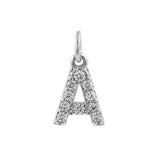 Silver Letter Pendant Charms for Jewelry Making Supplies