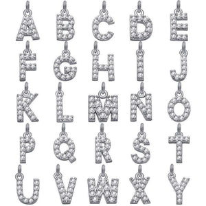 Silver Letter Pendant Charms for Jewelry Making Supplies