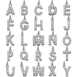 Silver Letter Pendant Charms for Jewelry Making Supplies