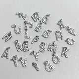 Silver Letter Pendant Charms for Jewelry Making Supplies