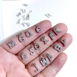 Silver Letter Pendant Charms for Jewelry Making Supplies