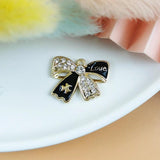 10pcs Camellia OL Style Metal Enamel Charms DIY Earring Pendant