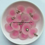 Heart Matte Bead In Bead Acrylic Pendant 16mm 7 Colors DIY