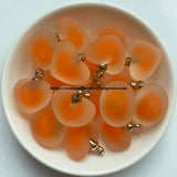 Heart Matte Bead In Bead Acrylic Pendant 16mm 7 Colors DIY