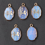 5Pcs Natural Stone Pendant Reiki Charms For Jewelry Making DIY