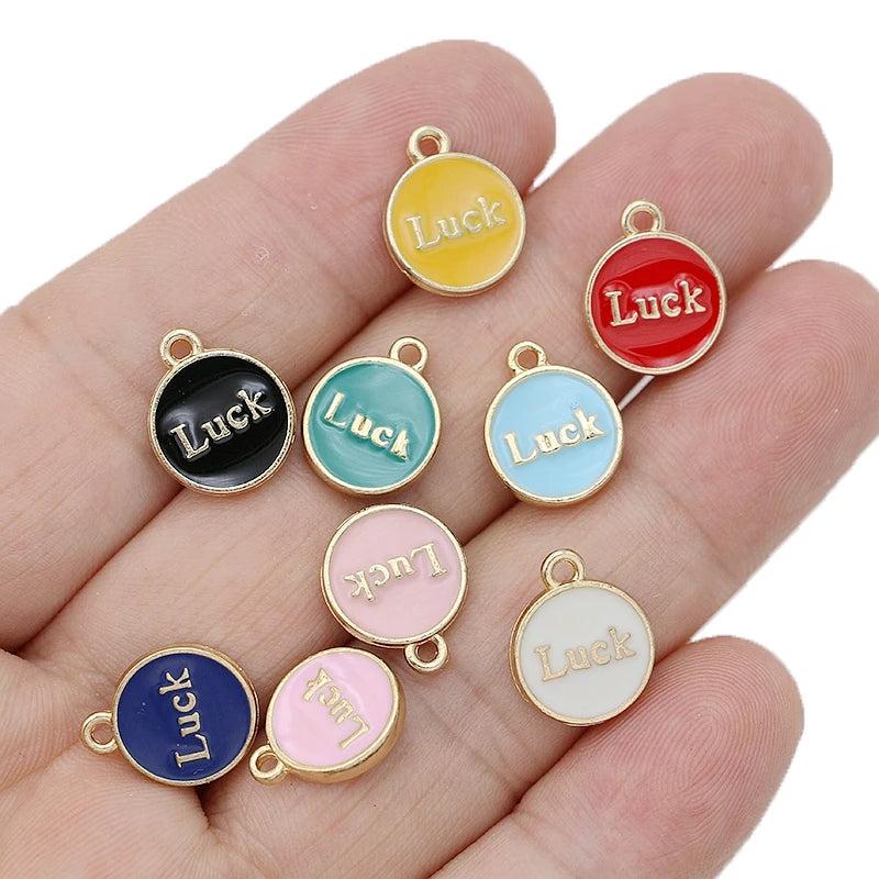 20Pcs Mix Lot Enamel Heart Charms for Jewelry Making DIY Craft 12mm