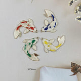 10pcs Fish Enamel Charms Drop Pendants Earring Bracelet Jewelry Accessories