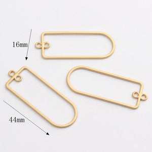 Zinc Alloy Geometric Charms for DIY Jewelry, 6pcs/lot