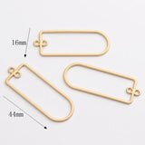 Zinc Alloy Geometric Charms for DIY Jewelry, 6pcs/lot