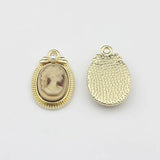 Princess Oval Coin Charms Pendant 6pcs DIY Necklace Bracelet Making