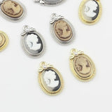 Princess Oval Coin Charms Pendant 6pcs DIY Necklace Bracelet Making
