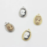 Princess Oval Coin Charms Pendant 6pcs DIY Necklace Bracelet Making