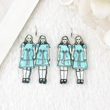 10Pcs Horror Movie Charms Acrylic Spooky Pendant For Necklace DIY
