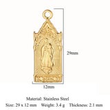 3pcs Angel Wing Cross Rhinestone Pendant Charm DIY Jewelry