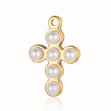 3pcs Angel Wing Cross Rhinestone Pendant Charm DIY Jewelry