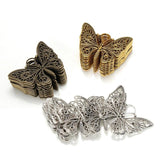 10pcs Butterfly 48x37mm Antique Bronze Charm Pendant for DIY Necklace Craft