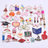 Enamel Charm Flower/Fruit/Vegetable/Plant/Animal Charms For Jewelry Making