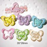 Acrylic Hollow Butterfly Earring Charms - DIY Jewelry Making