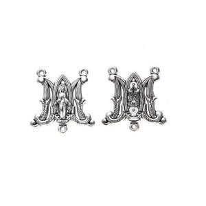 12 PCS Cross Charm Pendulum Virgin Mary Jesus DIY Jewelry Making Accessories