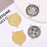 12 PCS Cross Charm Pendulum Virgin Mary Jesus DIY Jewelry Making Accessories