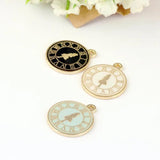 10pcs 20*23mm Alice Girl Clock Charms DIY Jewelry Necklace
