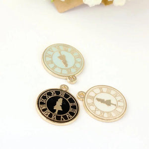 10pcs 20*23mm Alice Girl Clock Charms DIY Jewelry Necklace