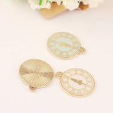 10pcs 20*23mm Alice Girl Clock Charms DIY Jewelry Necklace