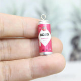 10Pcs Alcohol Drink Beer Cans Cocktail Pendant Keychain Charms 3D D