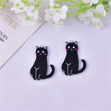 10pcs Cute Cat Acrylic Charms for Jewelry Making DIY