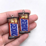 10pcs Chocolate Candy Resin Charms for DIY Earring Key