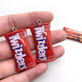 10pcs Chocolate Candy Resin Charms for DIY Earring Key