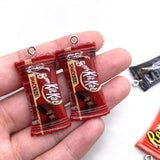 10pcs Chocolate Candy Resin Charms for DIY Earring Key