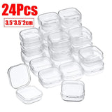 Mini Storage Box Transparent Square Plastic Packaging Container Case