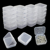 Mini Storage Box Transparent Square Plastic Packaging Container Case