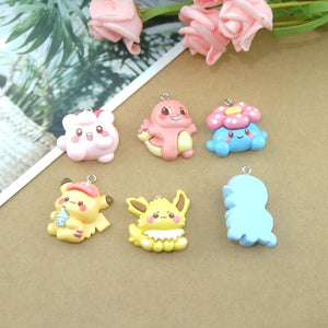 10pcs Cartoon Charms for Earrings DIY Jewelry Making Bulk