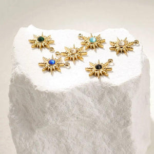 3Pcs Bohemian Eight Star Style Charms for DIY Jewelry Making