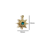 3Pcs Bohemian Eight Star Style Charms for DIY Jewelry Making