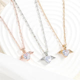Sweet Love Wings Necklace Pendant Girls Clavicle Chain Accessories