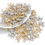 50Pcs/Lot CCB Starfish Shape Pendants Charms for DIY Jewelry Making