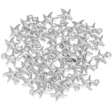 50Pcs/Lot CCB Starfish Shape Pendants Charms for DIY Jewelry Making