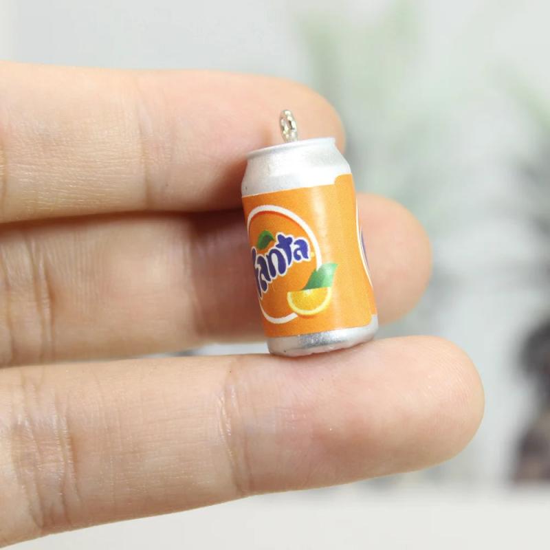 10Pcs/Lot Resin 3D Drink Bottle Pendant DIY Jewelry Making