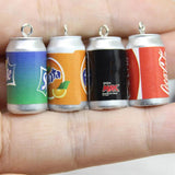 10Pcs/Lot Resin 3D Drink Bottle Pendant DIY Jewelry Making
