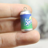 10Pcs/Lot Resin 3D Drink Bottle Pendant DIY Jewelry Making