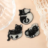6pcs Glow In Dark Cat Charms for DIY Jewelry Making