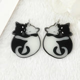 6pcs Glow In Dark Cat Charms for DIY Jewelry Making
