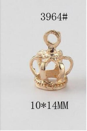20pcs Crown Floating Charms for Bracelets & Pendants Z620