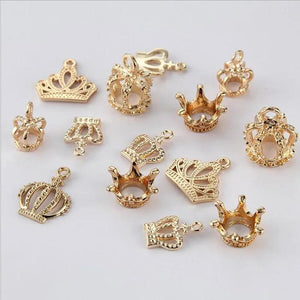 20pcs Crown Floating Charms for Bracelets & Pendants Z620