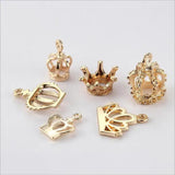 20pcs Crown Floating Charms for Bracelets & Pendants Z620