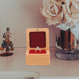Wedding Ring Box Shirt Engagement Holder Bride Case Kickstand Square
