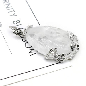 Agates Charm Rose Quartz Pendant for DIY Necklace